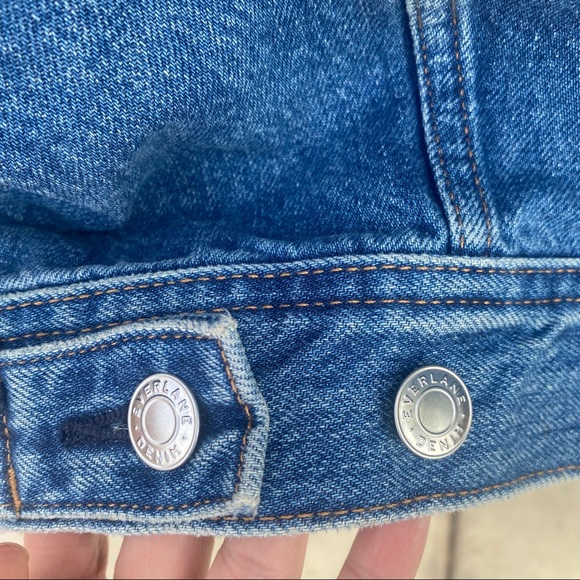 EVERLANE The Shrunken Denim Jacket Size XS - Picture 7 of 8